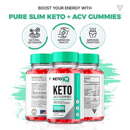 (3 Pack) Keto IQ KetoIQ Keto ACV Gummies, Keto IQ ACV Gummies Advanced Weight Loss FyvusBuy Supplements Australia