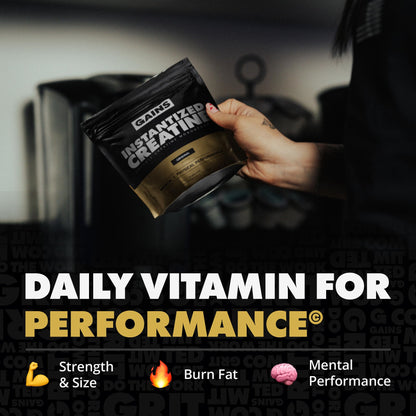 Gains in Bulk Instantized Creatine Monohydrate for Women and Men, Soluble Creatine Powder, Supports Muscle Building, Strength and Performance, Bodybuilding Supplements, Unflavored, 30 Servings GAINS IN BULK GAINSINBULK.COMBuy Supplements Australia