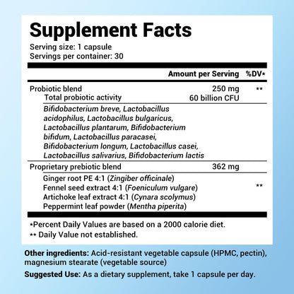 Dr. Berg 60 Billion Probiotic Supplement - Probiotics for Men & Women - Pre and Probiotics Dr. Berg NutritionalsBuy Supplements Australia