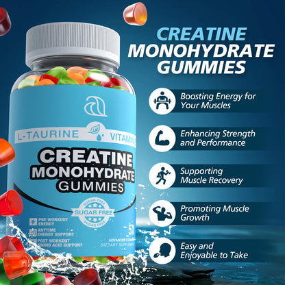 DRZIHOOCH Creatine Gummies for Women & Men - Creatine Monohydrate Gummies Tasty Chewable Supplement, Muscle Support & Energy Boost (2 Pack) DRZIHOOCHBuy Supplements Australia