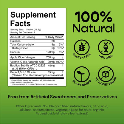 SUU Tribiotics - Prebiotic & Probiotic Drink Mix Packets for Gut Health & Digestive Health | Daily Probiotic, Cutting Mix & Immunity Supplement with Energy Support | Tangerine Orange (7-Pack) SUUBuy Supplements Australia