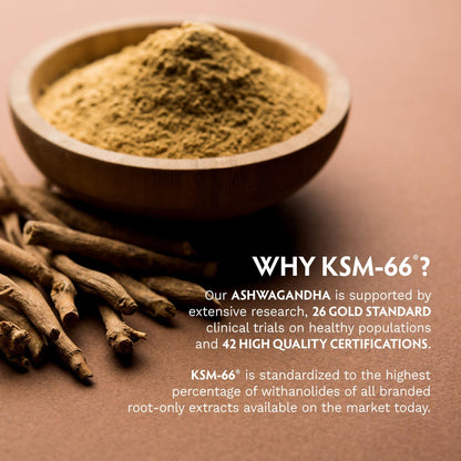 TRIBE ORGANICS KSM-66 Ashwagandha Root Extract Powder Ayurvedic Herb for Mood Support | Increase Energy | Strength - Organic | Natural | Gluten Free | Non GMO | Full-Spectrum - 100g Pouch TRIBE ORGANICSBuy Supplements Australia