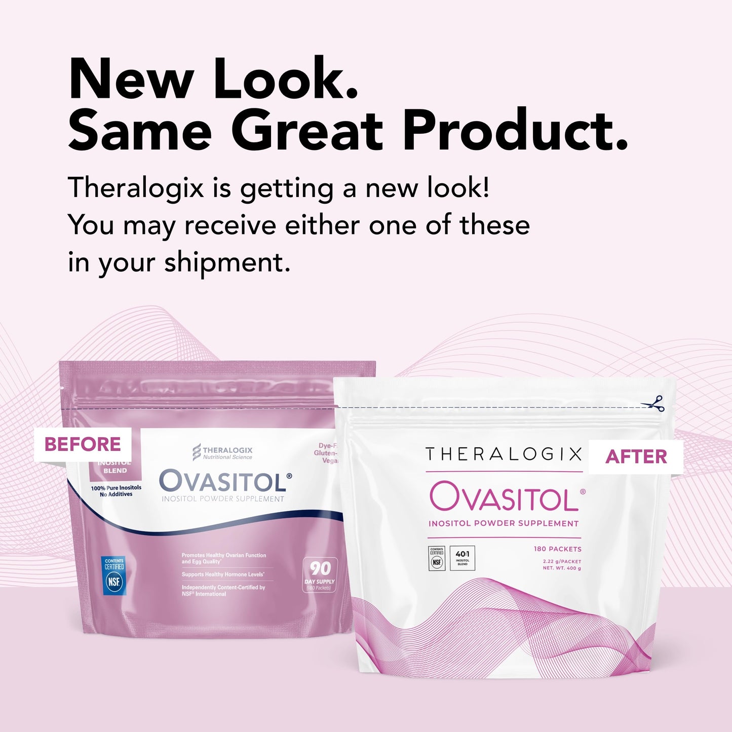Theralogix Ovasitol Inositol Powder Packets - 180 Servings - Myo-Inositol TheralogixBuy Supplements Australia