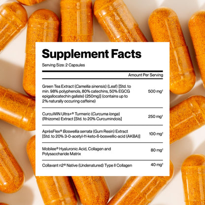 PUREFUNCTION Collagen Repair Joint Support Supplement - Boswellia, Turmeric, Hyaluronic Acid, EGCG, and Undenatured Collagen for Joint Maintenance and Repair - 60 Capsules PUREFUNCTIONBuy Supplements Australia