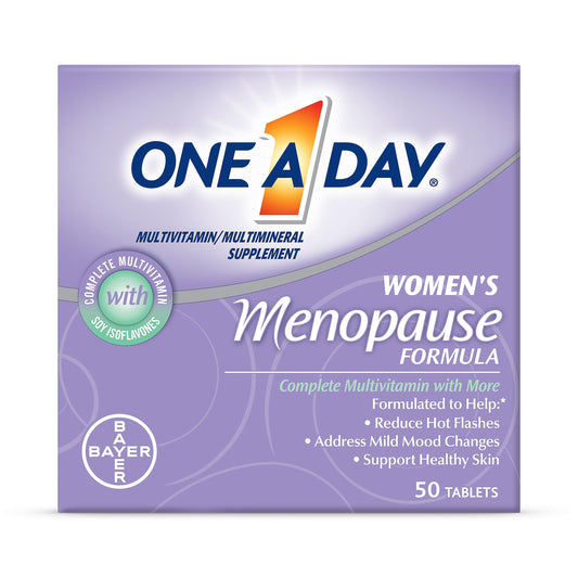 One A Day Women's Menopause Multivitamin with Vitamin A, Vitamin C, Vitamin D, Vitamin E and Zinc for Immune Health Support, Bone health, 50 Count (Packaging May Vary) ONE A DAYBuy Supplements Australia