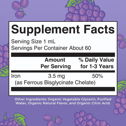 MaryRuth's Iron Supplement for Toddlers | Liquid Iron Supplement for Children Ages 1-3 | Iron Supplement for Iron Deficiency | Ferrochel | Sugar Free | Vegan | Non-GMO | Gluten Free | 2 Fl Oz MARYRUTH'SBuy Supplements Australia