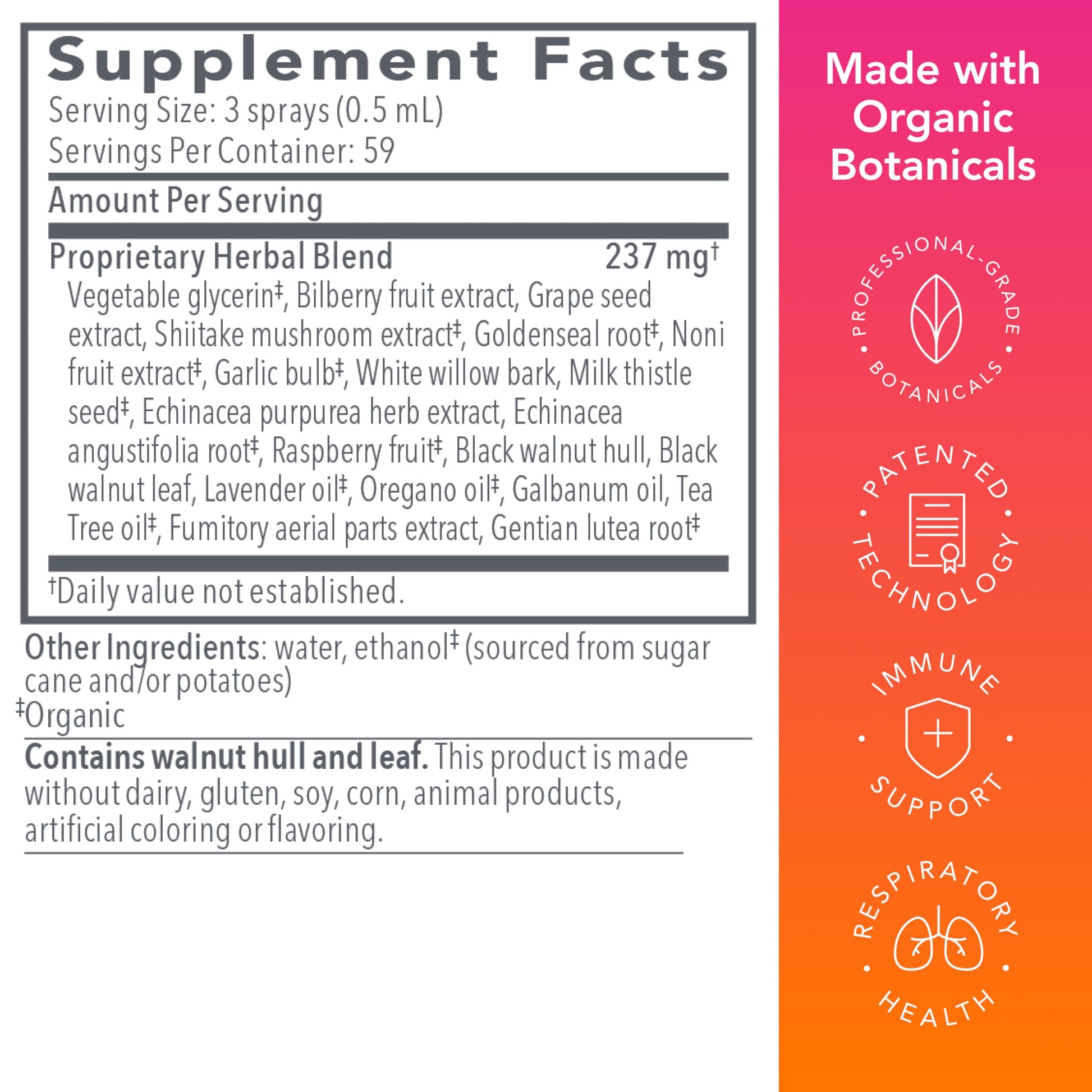 Biocidin Throat Spray - Throat Numbing Spray for Immune Support with Biocidin Blend - Clinically Researched, Fast-Acting for Seasonal Aid or Travel - Support Upper Respiratory Tract (1 fl oz) Bio-Botanical ResearchBuy Supplements Australia