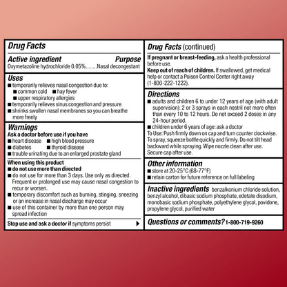Amazon Basic Care Maximum Strength 12 Hour Nasal Spray, Oxymetazoline HCl Solution, Sinus Pressure Relief, Cold and Allergy Medicine, Decongestant, 1 fl oz (Pack of 1) Amazon Basic Care buy supplements Au