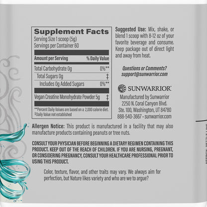 Sunwarrior, Active Creatine, 10.58 Ounce SunwarriorBuy Supplements Australia