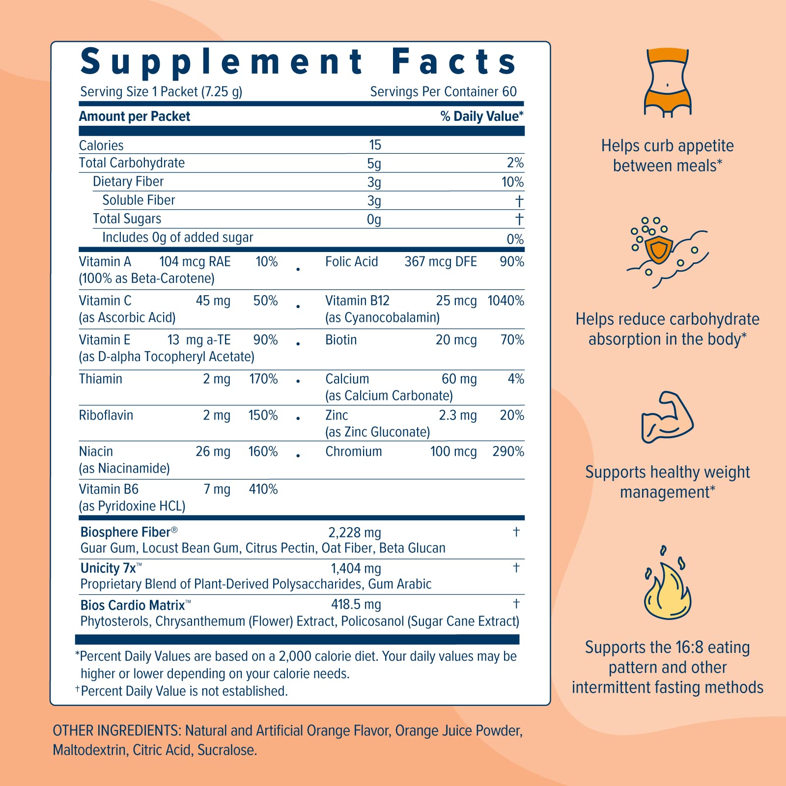 UNICITY BALANCE ORANGE - Stay Full Longer by Slowing Carbohydrate Absorption UnicityBuy Supplements Australia