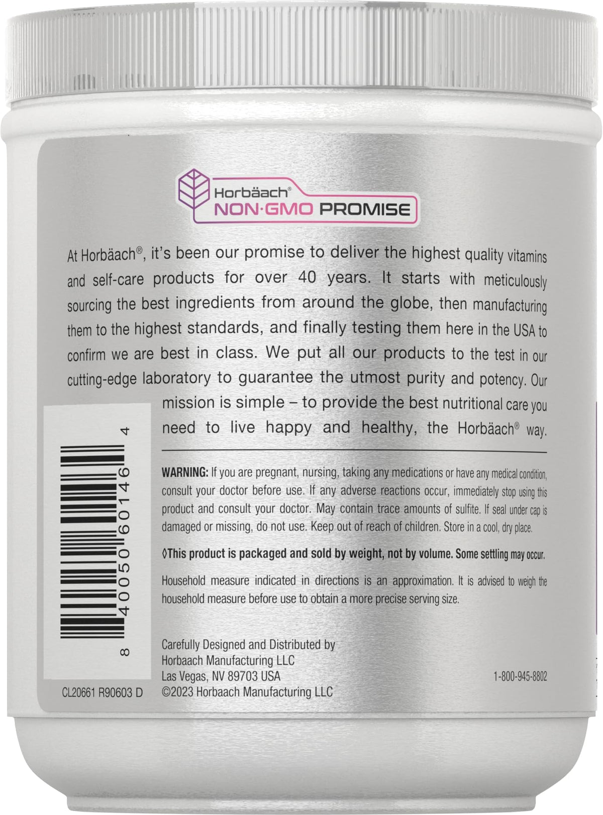 Horbäach Skin Rejuvenator with Verisol 10.58 oz | Bioactive Collagen Peptide Powder | Types I and III | Non GMO, Gluten Free Supplement HorbäachBuy Supplements Australia