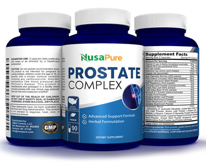NusaPure Saw Prostate Palmetto Complex (Plant Sterol Complex, Nettle Root, Pygeum Bark, Graviola) - 90 Capsules NusaPureBuy Supplements Australia