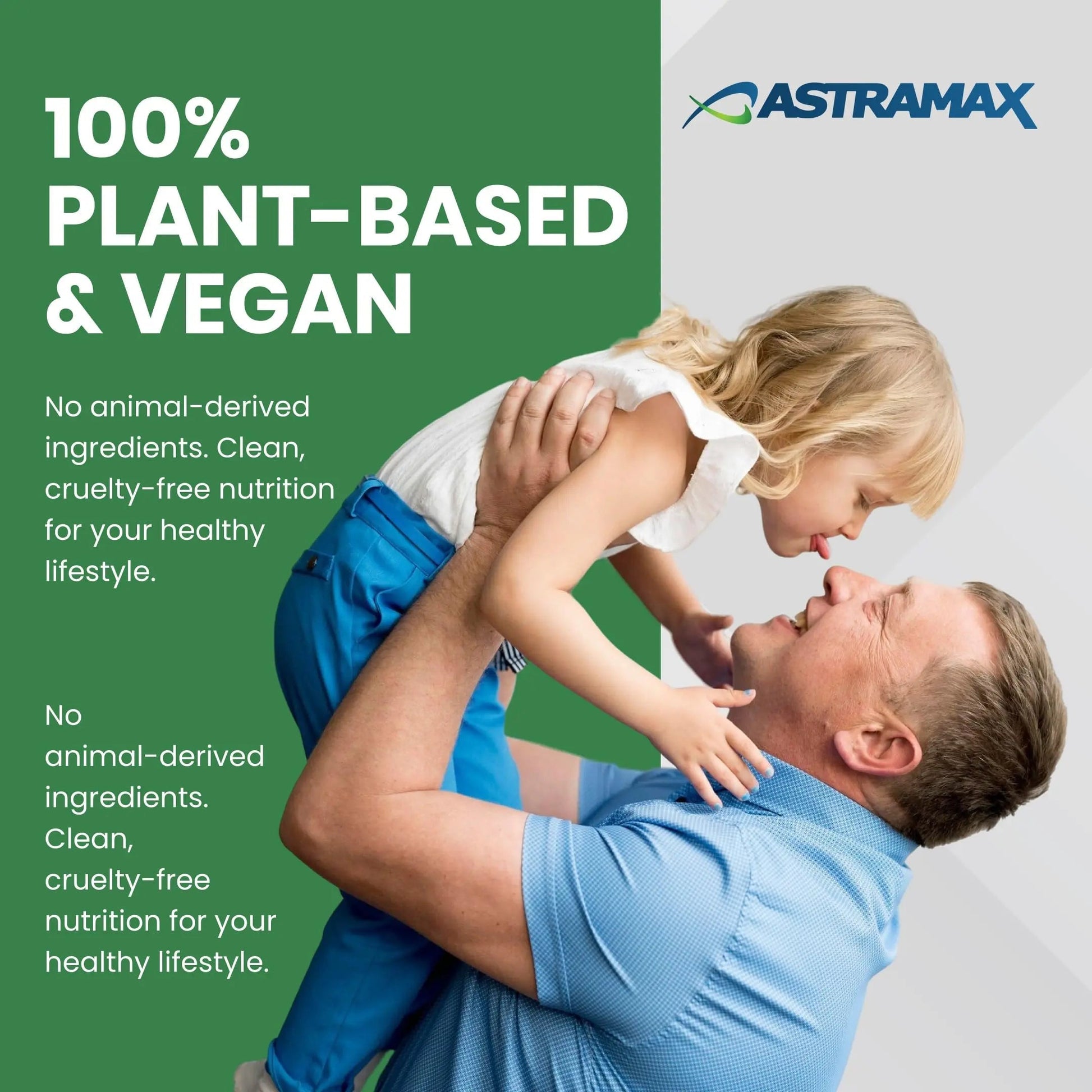 Astramax Advanced Vegan Multivitamin | Whole Food-Based Vitamin & Mineral Complex with 26 Nutrients, B12, D3, Probiotics & 42 Superfoods | Astramax