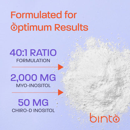 Binto Inositol Powder Mix | 60-Day Supply | 40:1 Ratio of Myo and D-Chiro Inositol BintoBuy Supplements Australia