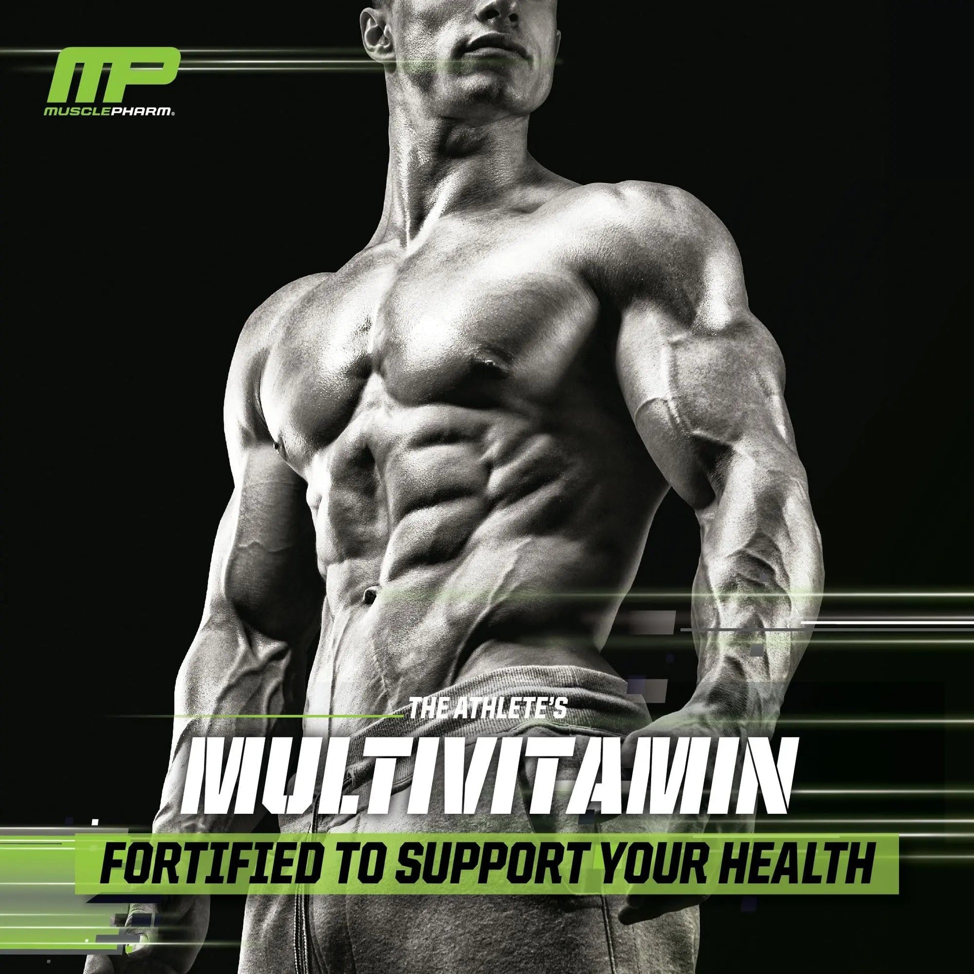 Muscle Pharm Essentials Multi-V+, The Athlete's Multi-Vitamin, Enhanced Energy, Performance & Immune Health, Daily Multivitamin for Men & Women Muscle Pharm