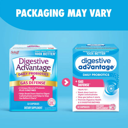 Digestive Enzyme and Probiotic Capsule- Digestive Advantage 32 Capsules, Survives 100x Better than regular 50 billion CFU, Breaks down food, helps prevent gas Digestive AdvantageBuy Supplements Australia