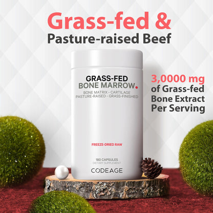 Codeage Grass Fed Bone Marrow, Full Spectrum Whole Bone Extract CodeageBuy Supplements Australia