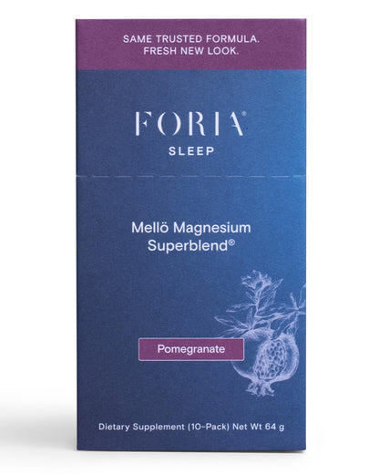 mellö Magnesium Supplement Superblend Powder - Magnesium Glycinate with L-Theanine, GABA, and Trace Minerals - Supports Sleep, Relaxation, and Balanced Energy - Pomegranate Flavor, 10-Pack, Singles NedBuy Supplements Australia
