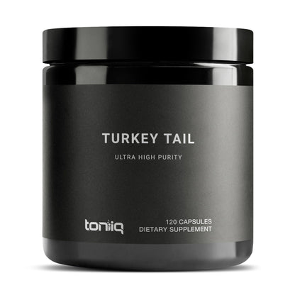 Toniiq Turkey Tail Mushroom Capsules - Ultra High Potency with 20% Beta Glucans - Highly Concentrated - Third-Party Lab Tested - 120 Capsules Toniiq buy supplements Au