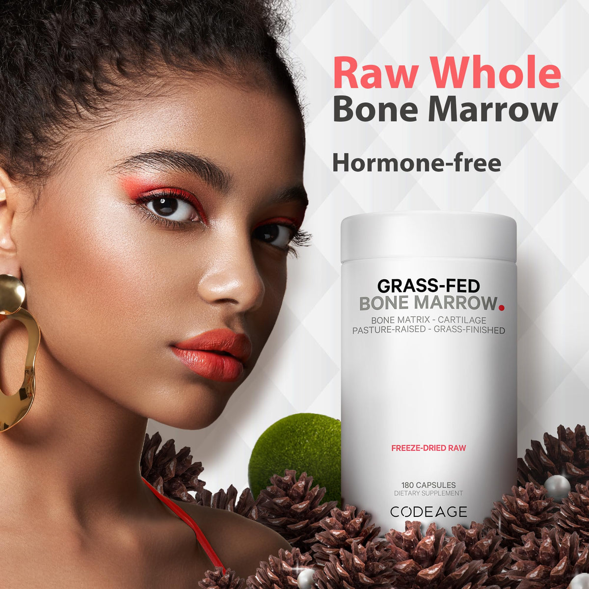 Codeage Grass Fed Bone Marrow, Full Spectrum Whole Bone Extract CodeageBuy Supplements Australia