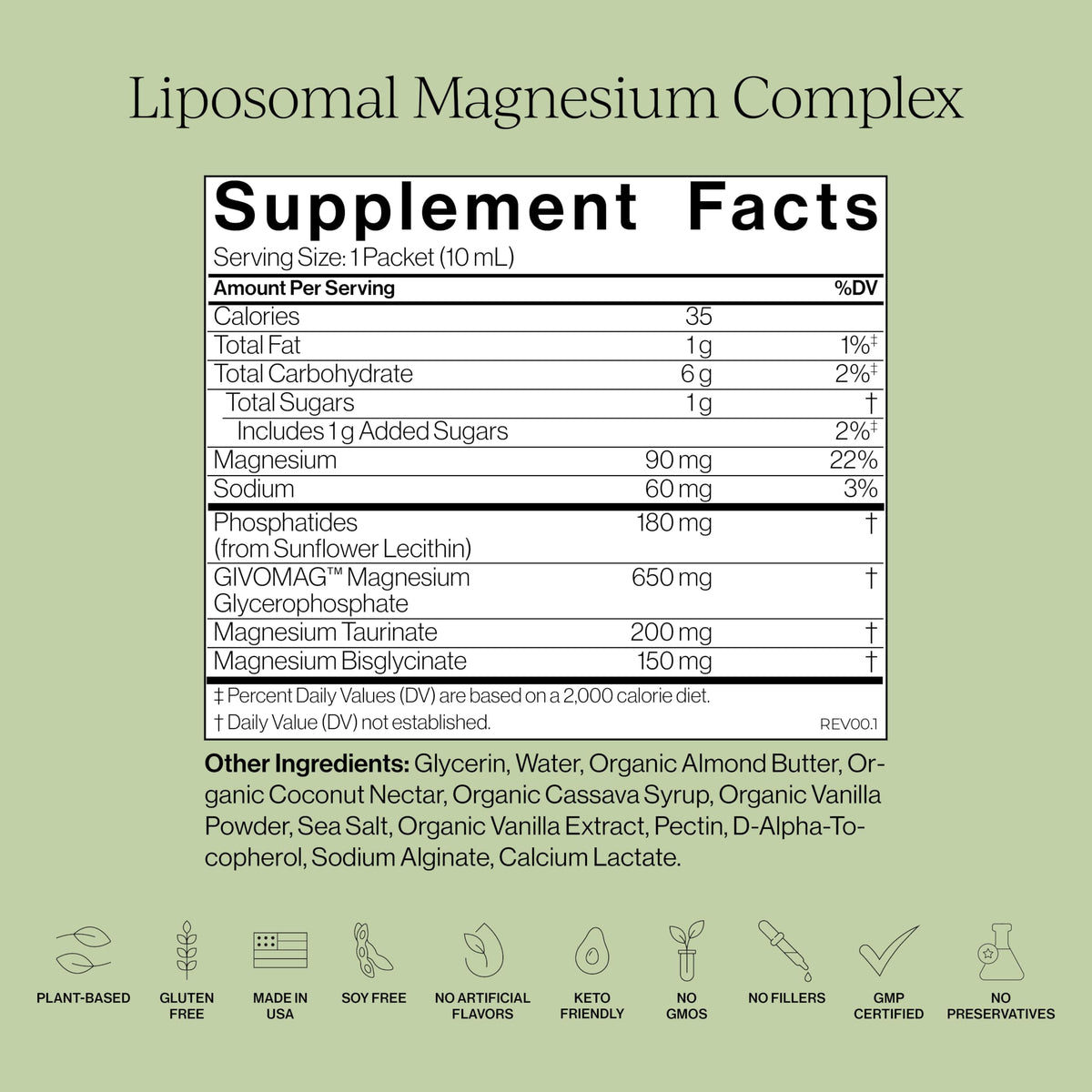 Cymbiotika Liposomal Magnesium Complex – Promotes Relaxation, Restful Sleep, and Heart & Brain Health – Highly Absorbable 3-in-1 Formula