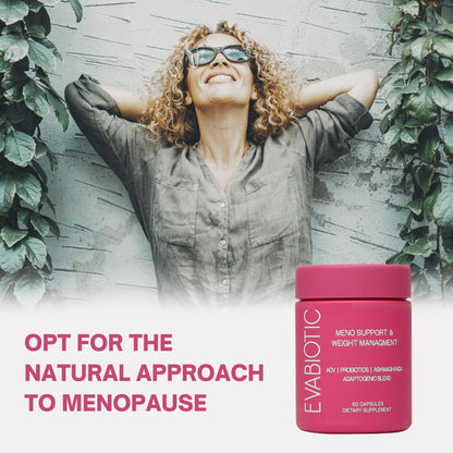 Complete Menopause Vitamins - Ashwaghanda, Probiotics, ACV for Weight Management, Hot Flashes, Night Sweats, Bloat, Hormone Balance - Vegan 60 Caps Menopause Supplements for Women Non-GMO EVABIOTICBuy Supplements Australia