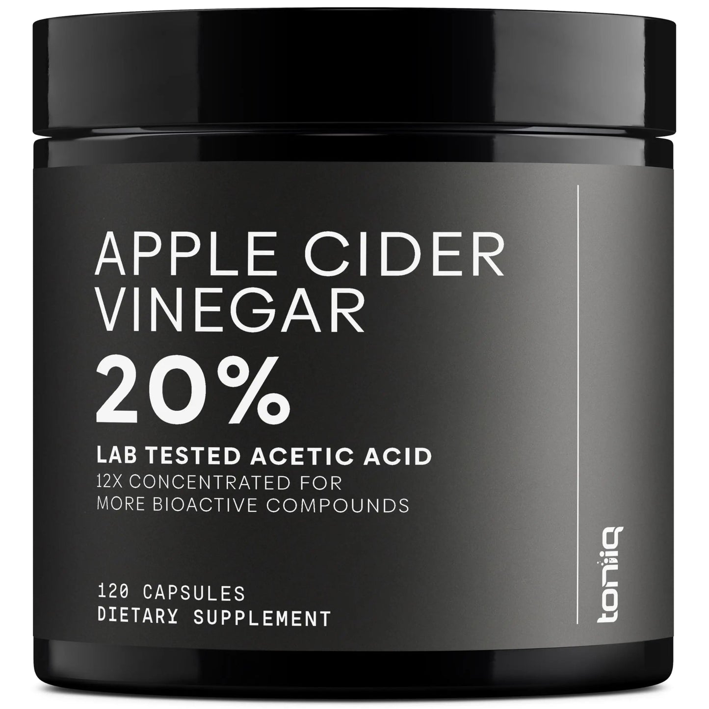 Toniiq Apple Cider Vinegar Capsules - Ultra High Potency 2,010mg Formula with 20% Acetic Acid & Cayenne Pepper - Made with The Mother - Third-Party Lab Tested - 120 Capsules Toniiq buy supplements Au