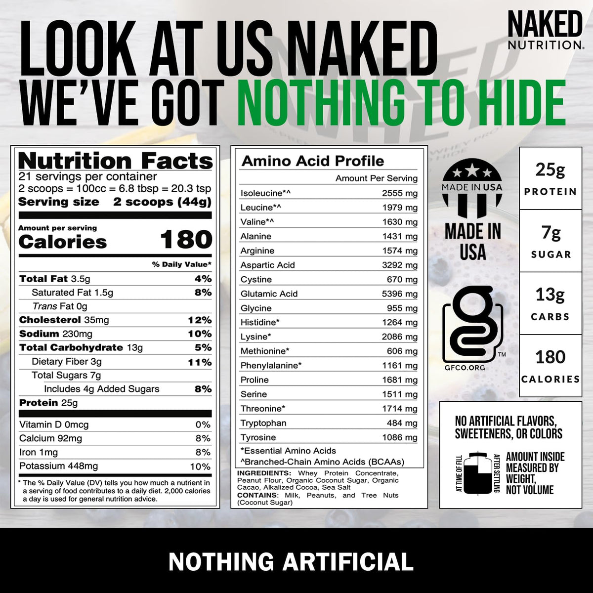 NAKED Whey Protein Powder (Chocolate PB, 2 LB) NAKEDBuy Supplements Australia