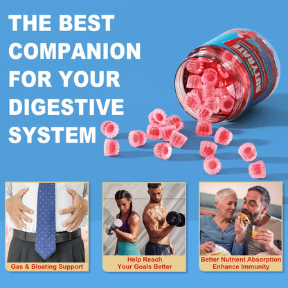 Butyrate Gummies with Probiotic + Prebiotic + Postbiotic, Omega-3 500mg,Fiber with 9 Billion CFU Probiotics, Calcium & Magnesium, Inulin,Psyllium Husk for Digestive Health,Bloating Support,Sugar Free NextdiaBuy Supplements Australia