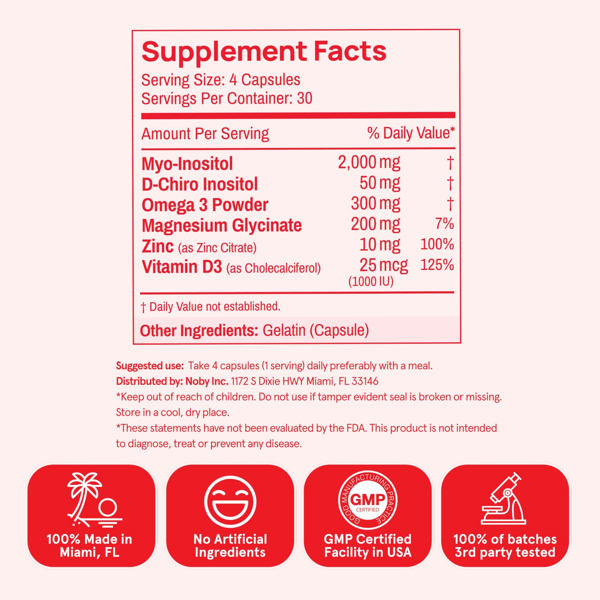 Peach Perfect Inositol Multivitamin – Myo-Inositol & D-Chiro 40:1 Blend, Omega-3, Vitamin D3, Magnesium, Zinc – Supports Women’s Health, Mood, Energy, Supplement – 30 SVG Peach PerfectBuy Supplements Australia