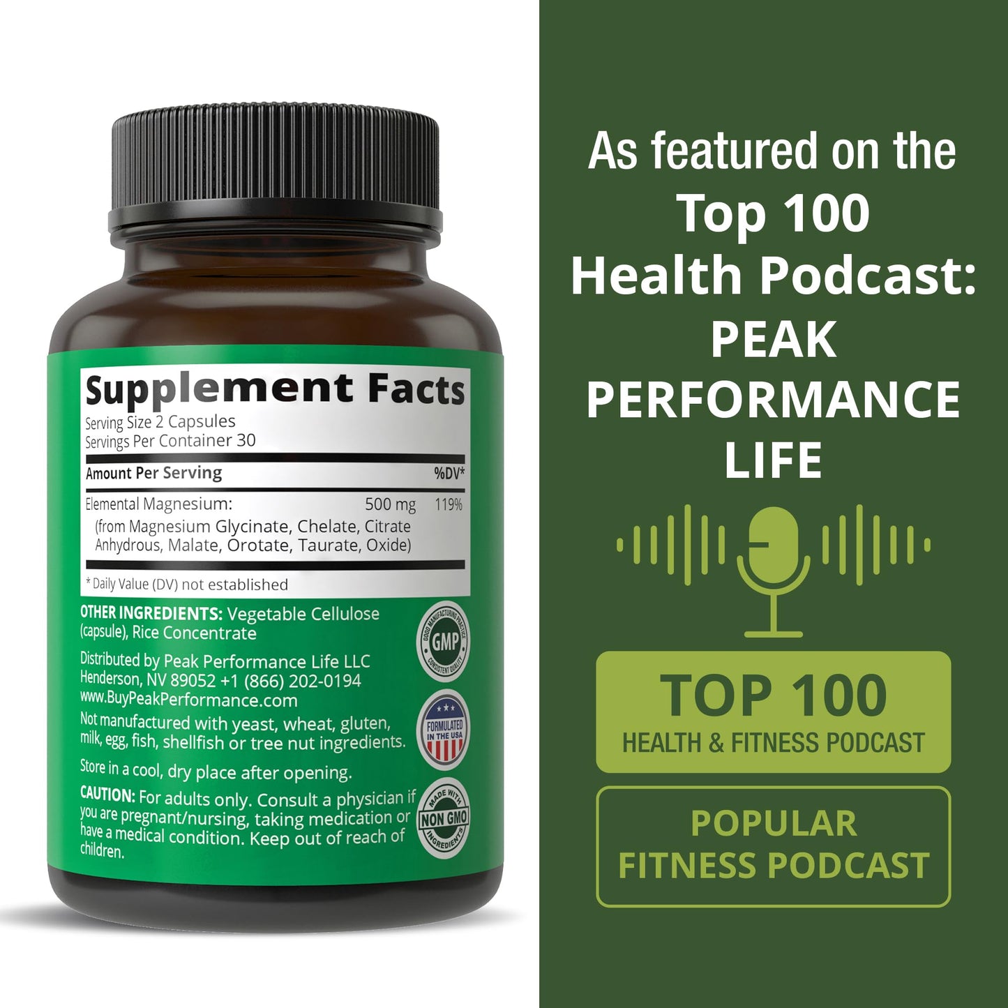 Magnesium Glycinate + Citrate + Malate + Chelate + Orotate + Taurate + Oxide. 7 Forms of Magnesium Complex. 500mg Supplement Capsules for Women & Men. 2 Pills for Sleep, Leg Cramps, Muscles Peak PerformanceBuy Supplements Australia