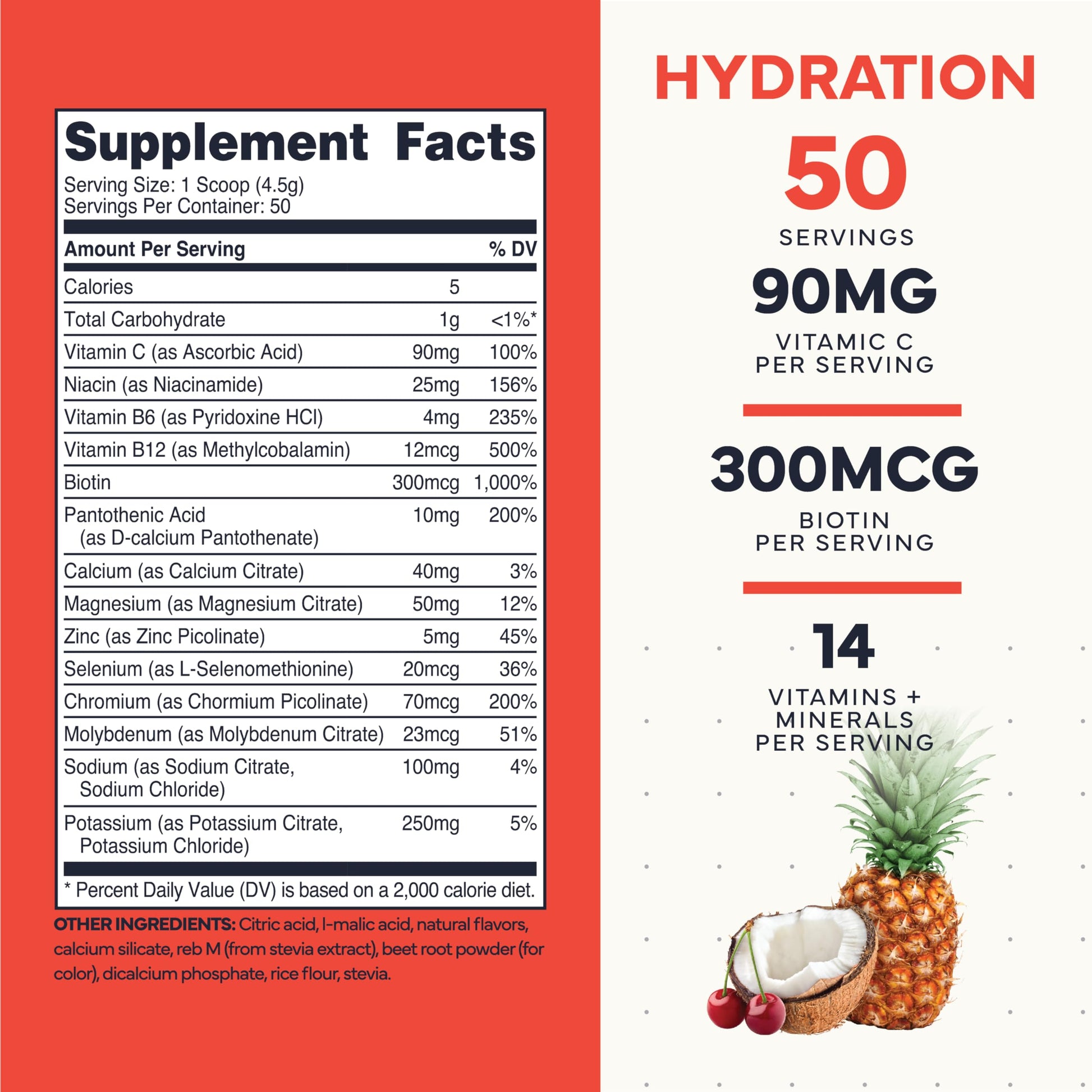 Type Zero Clean Electrolytes Hydration Powder Drink Mix + 14 Essential Vitamins & Minerals - Sugar Free, Zero Artificial Ingredients - Fruit Punch, 50 Servings Type ZeroBuy Supplements Australia