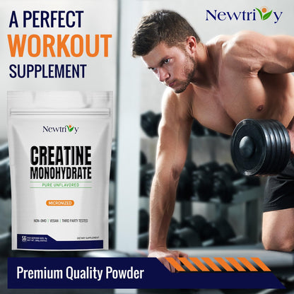 Creatine Monohydrate,Micronized, Pure,Unflavored,280g (9.8oz) NewtrivyBuy Supplements Australia