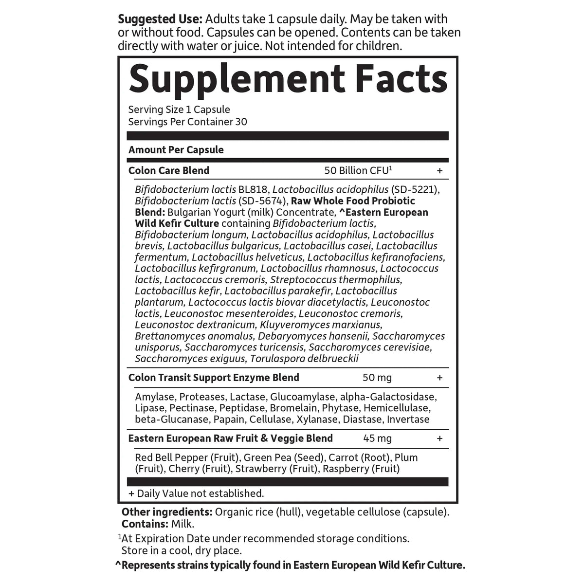Garden of Life Probiotics for Women and Men - Raw Probiotics Colon Care 50 Billion CFU and Enzymes, Shelf Stable Once Daily Acidophilus Probiotic for Regularity and Immune Health Support, 30 Capsules Garden of LifeBuy Supplements Australia
