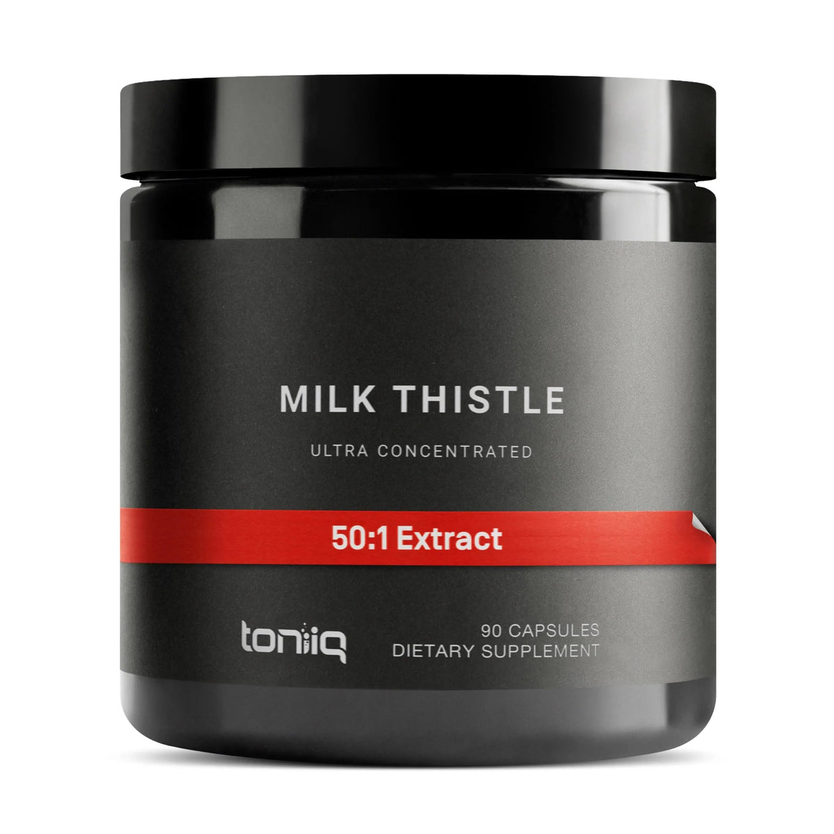 Toniiq Milk Thistle - Ultra High Potency 50:1 Extract with 80% Silymarin - Highly Concentrated - Third-Party Lab Tested - 90 Capsules Toniiq buy supplements Au
