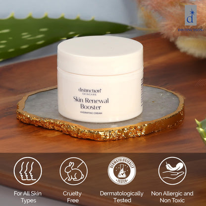 Distinction Skin Renewal Booster – Hydrating Face Moisturizer – Anti Aging Cream for Fine Lines & Wrinkles – Hydrates, Softens & Boosts Radiance – Daily Facial Cream for All Skin Types – 1 Oz Distinction buy supplements Au