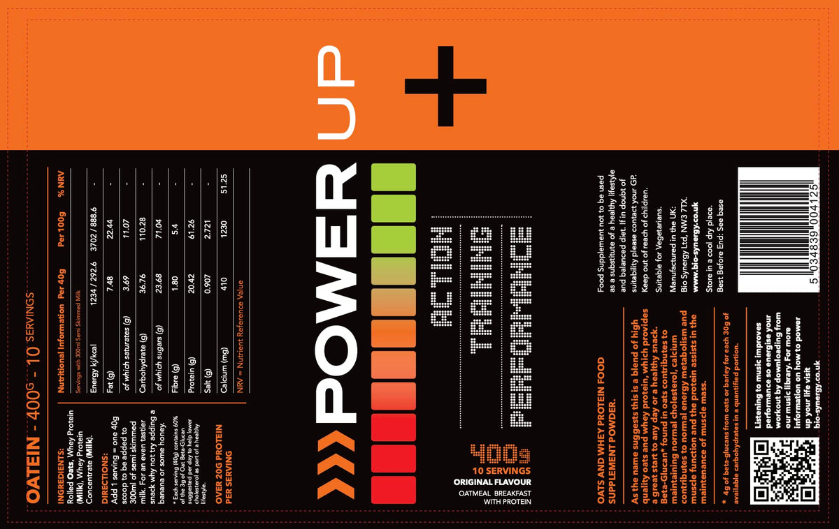 ActiVeman Oatein- 20g Protein per Serving- High in Fibre- Delicious On-The-Go Bio-SynergyBuy Supplements Australia