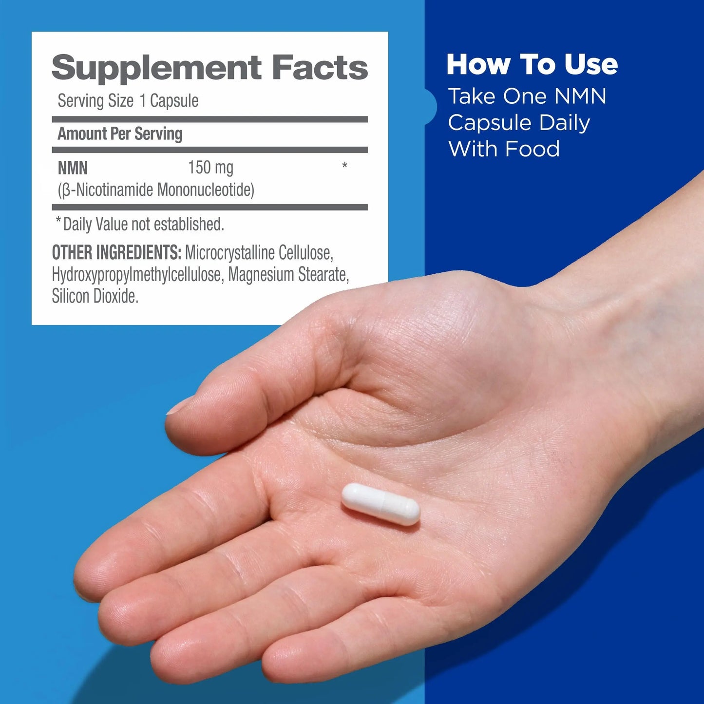 GNC Preventive Nutrition NMN, 150 mg, NAD+ Booster Supplement for Cellular Energy & DNA Repair, Anti-Aging Support, 60 Capsules, Gluten Free, 60 svg GNCBuy Supplements Australia