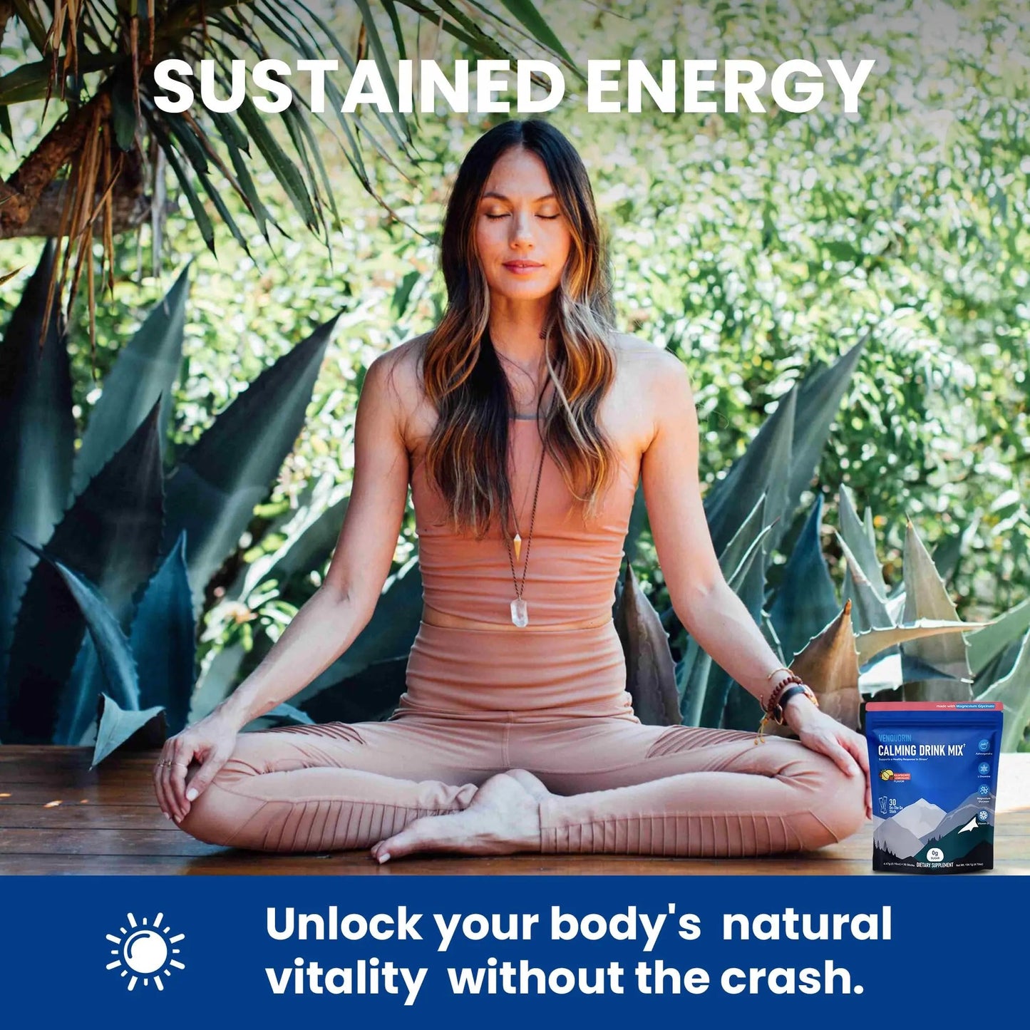 VENQUORIN Super Cortisol Calm Supplement Drink Powder for Women & Men with Magnesium Glycinate, Ashwagandha, L-Theanine & Vitamin D3 | Relaxation & Mood Support | Sugar Free, Vegan, 30 Servings VENQUORINBuy Supplements Australia