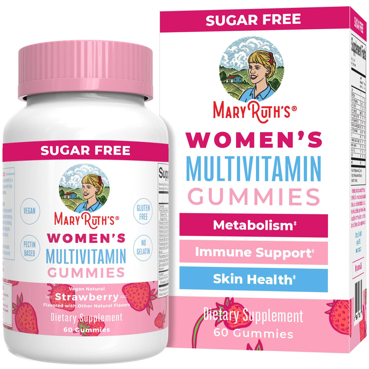 MaryRuth Organics Women's Immune Support Multivitamin Gummies | Ages 14+ | Skin Health | Gummy Vitamins for Women | Sugar-Free | Vegan | Non-GMO | 60 Count MARYRUTH'SBuy Supplements Australia