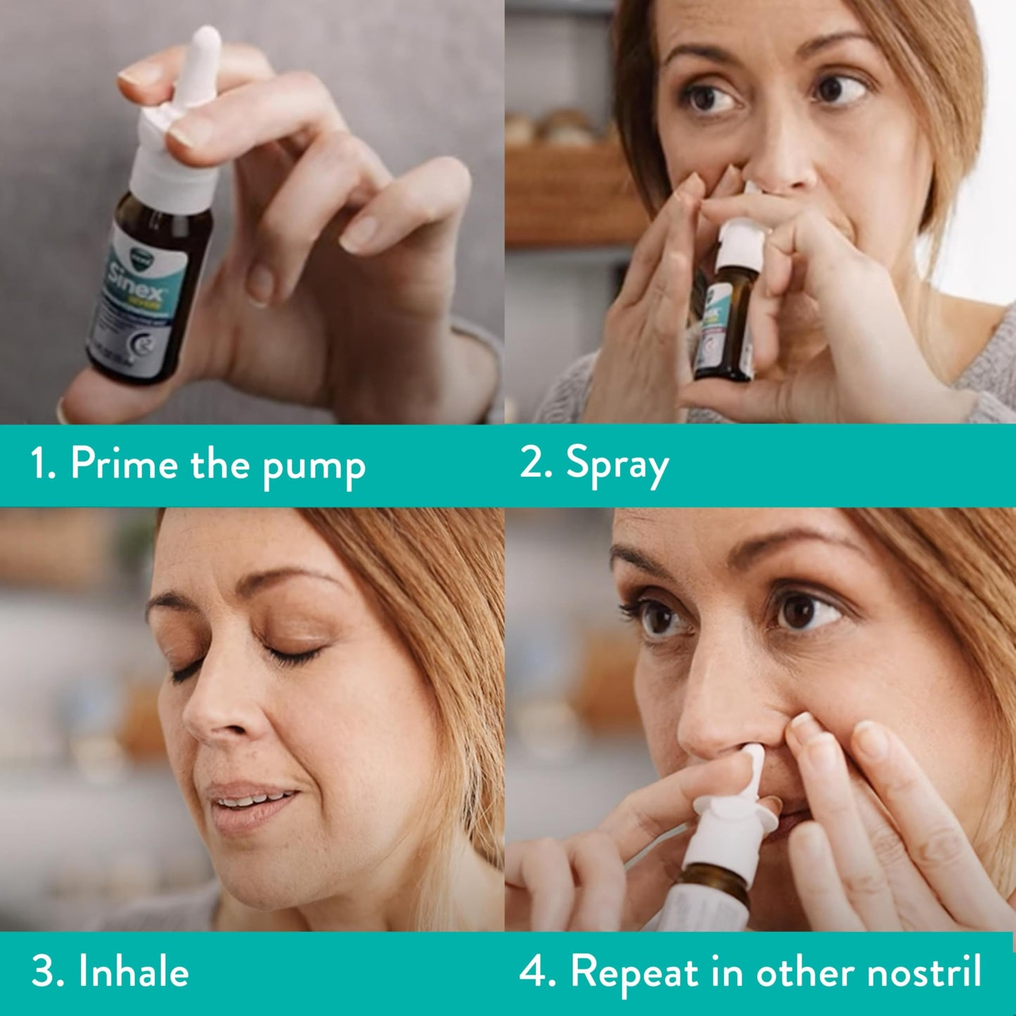 Vicks Sinex Severe Allergy & Sinus Nasal Spray, Original Ultra Fine Mist, Decongestant Relief from Nasal Congestion, Sinus Pressure Relief, 265 Sprays (2 Count) Vicks buy supplements Au