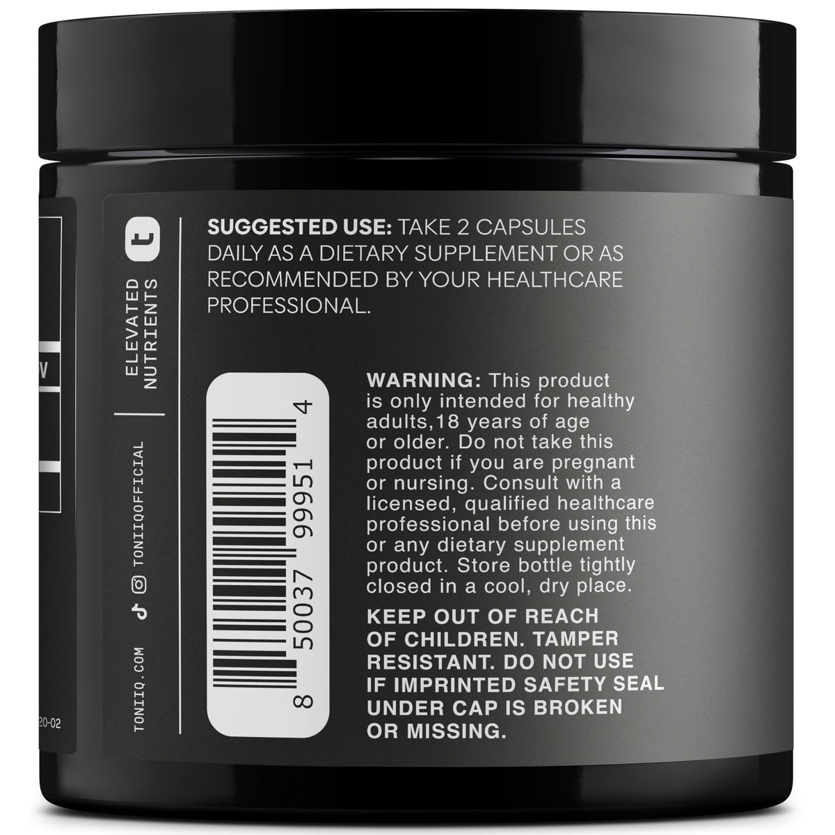 Toniiq Fadogia Agrestis - Ultra High Potency 30:1 Extract - 1200mg Per Serving - Highly Concentrated - Third-Party Lab Tested - 120 Capsules Toniiq buy supplements Au