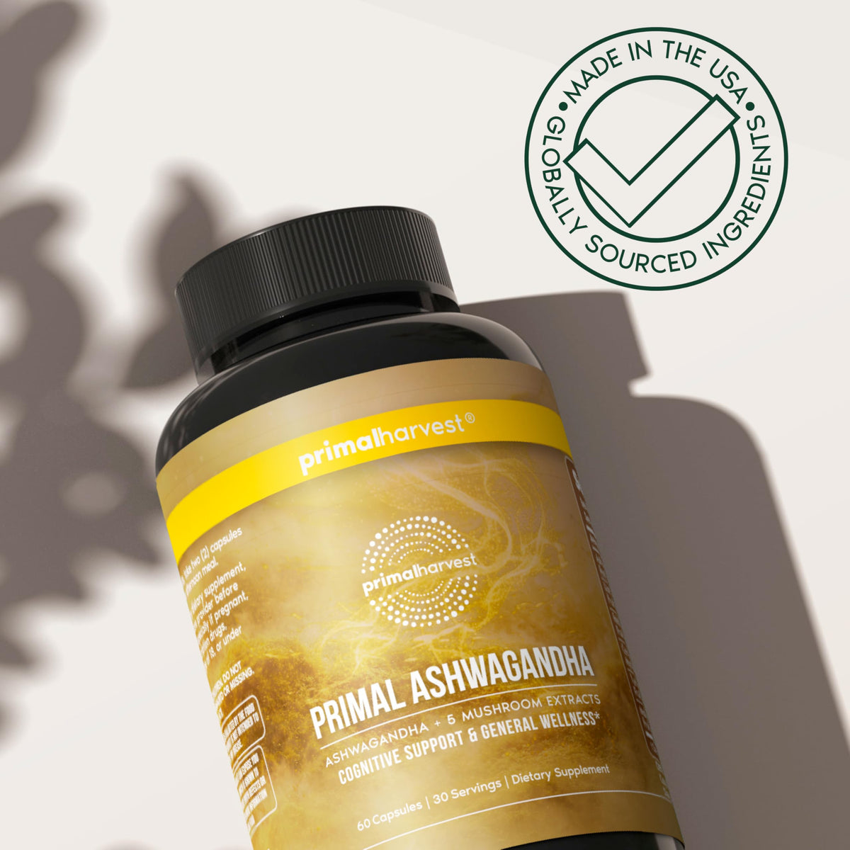Primal Harvest Ashwagandha Supplement with 5 Mushroom Extracts: Lion’s Mane, Reishi, Cordyceps, Turkey Tail & Maitake for Immune Support & Cognitive Health Primal HarvestBuy Supplements Australia