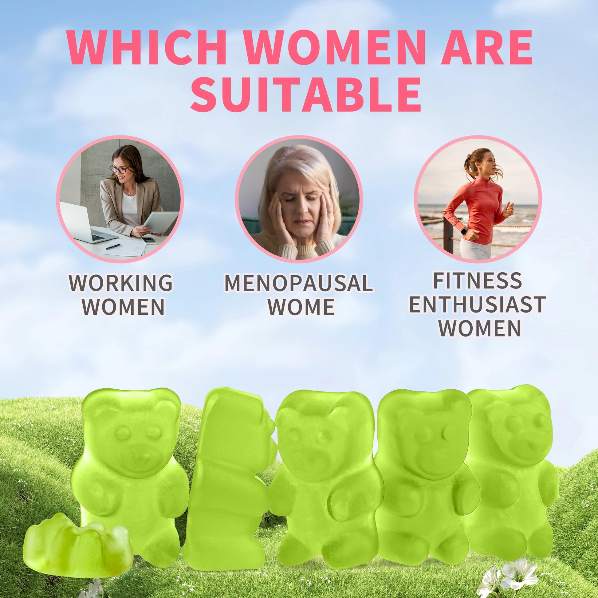 Cortisol Gummies for Women,Cortisol Manager with Ashwagandha,Magnesium,L-theanine,Phosphatidylserine,Rhodiola Rosea,Black Pepper for Mood Support,Adrenal Balance,Sleep,Vegan,Apple Flavor,60 Count HudetexBuy Supplements Australia