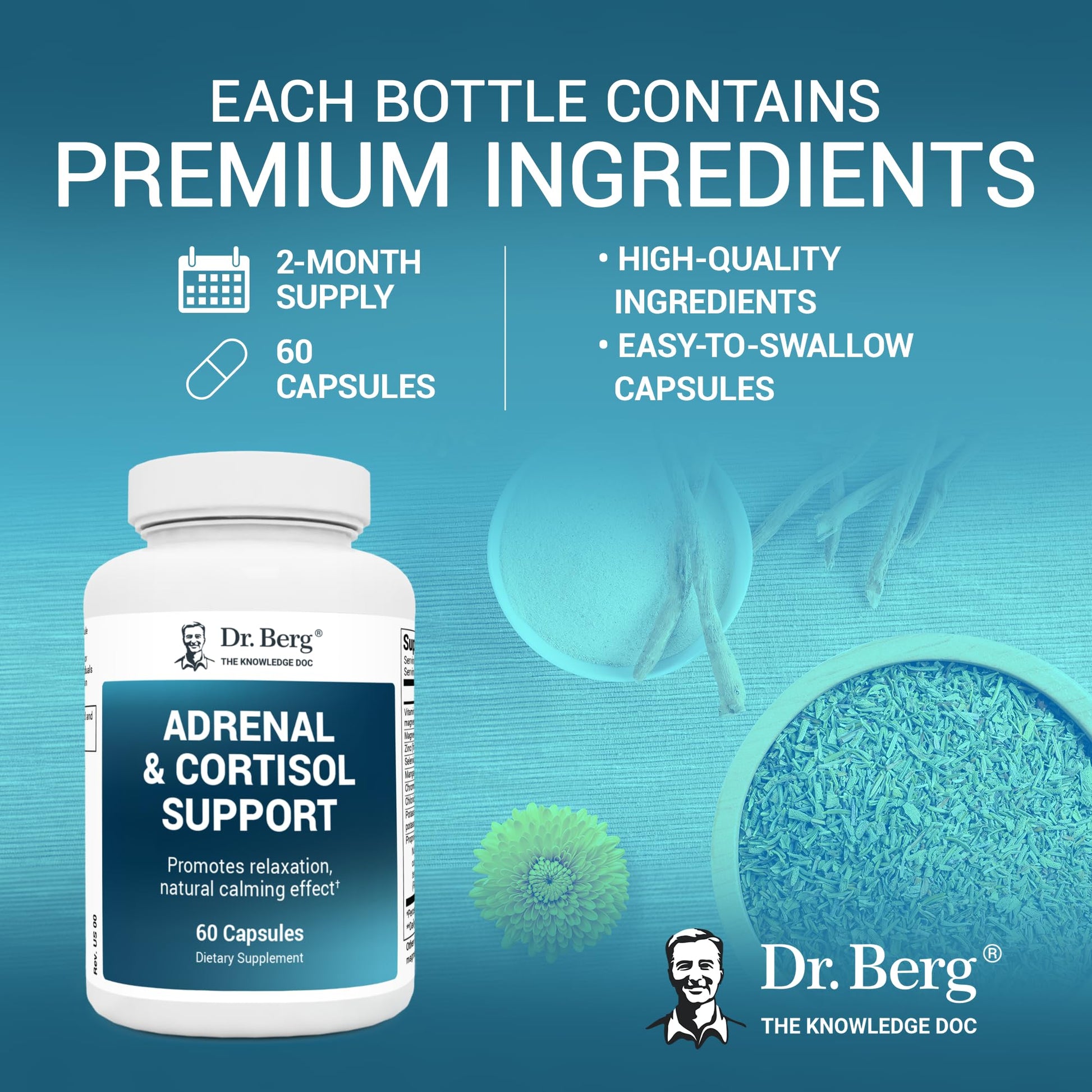 Dr. Berg Adrenal & Cortisol Supplement New Formula - Adrenal Supplement & Cortisol Dr. Berg NutritionalsBuy Supplements Australia