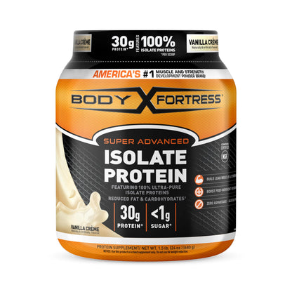 Body Fortress Super Advanced Isolate Protein Powder, Gluten Free, Vanilla Creme Flavored Body FortressBuy Supplements Australia