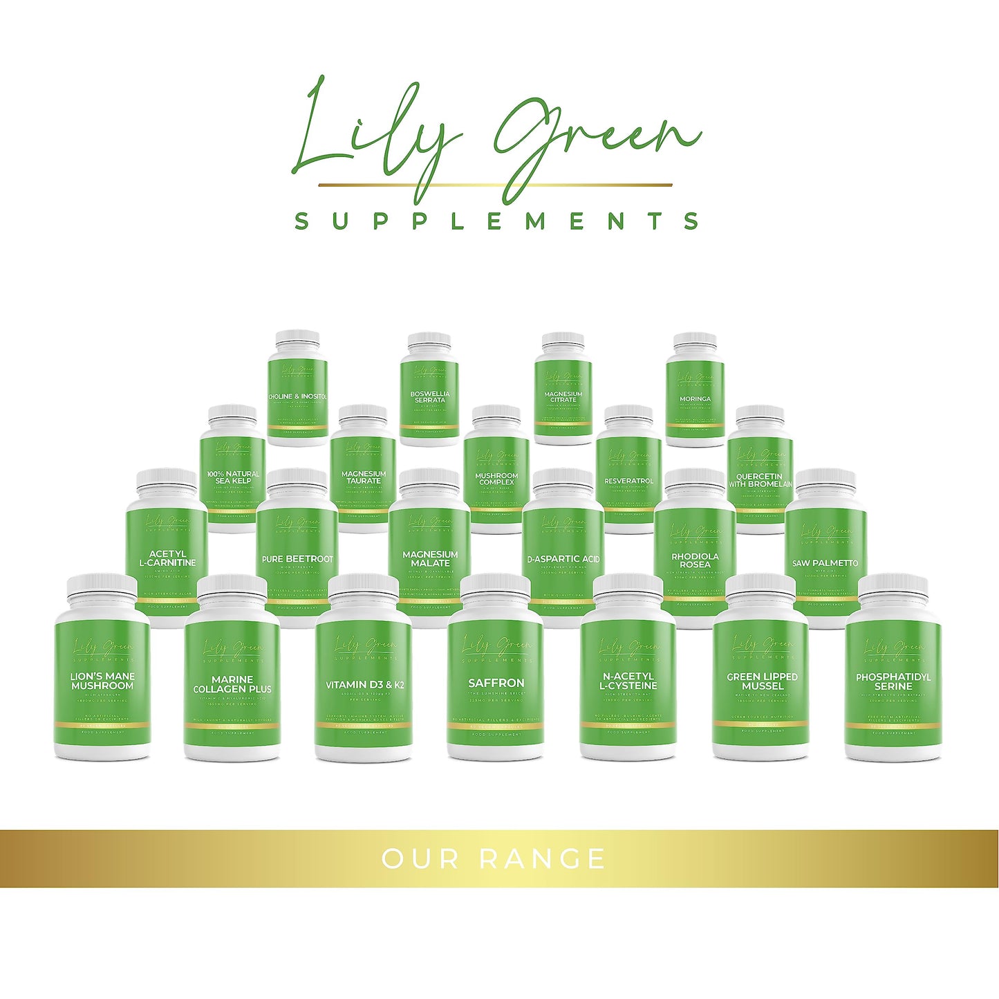 Lily Green | Marine Collagen with Hyaluronic Acid & Vitamin C - 1650mg per Serving Lily Green SupplementsBuy Supplements Australia