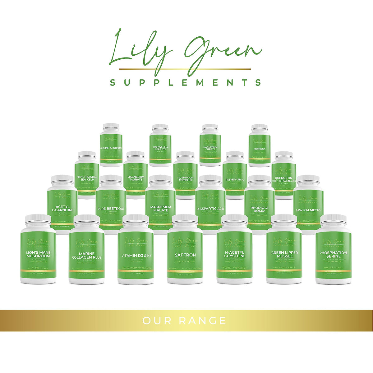 Lily Green | Marine Collagen with Hyaluronic Acid & Vitamin C - 1650mg per Serving Lily Green SupplementsBuy Supplements Australia
