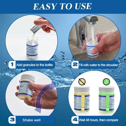 Drinking Water Bacteria Test Kit: 4 Tests Detecting Coliform E coli Bacteria - at Home Well Water Testing Kits for Drinking Water Pool Hot Tub Aquarium and More SaySummerBuy Supplements Australia