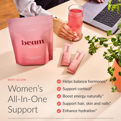 Beam Glow Hormone Balance Supplement for Women – Cortisol Supplement for Women, PMS Relief Supplement, Perimenopause & PCOS Support, Womens Vitamins, Beam canada supplements